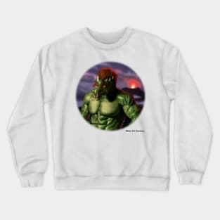 Volcano Tolls Mythological Creature Realistic Artwork Crewneck Sweatshirt